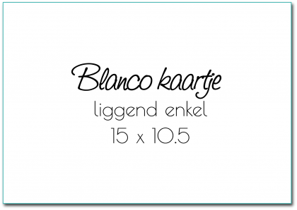 Kaartje "Blanco A6"