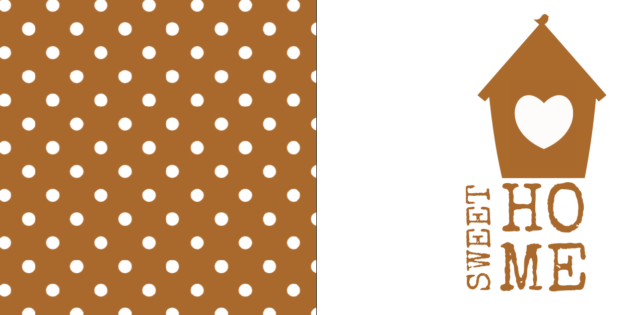 Gevouwen verhuiskaart "Vogelhuisje bruin" Gevouwen verhuiskaart "Vogelhuisje bruin"