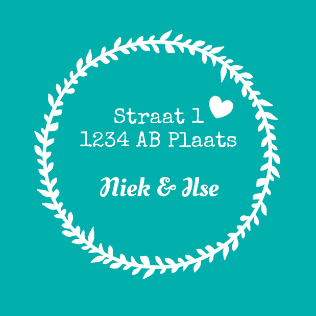 Verhuiskaart "Wit huis" Verhuiskaart "Wit huis"