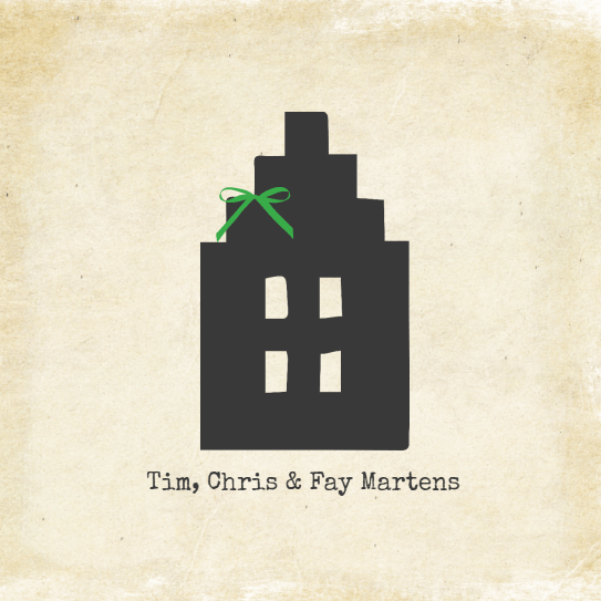 Verhuiskaart "Zwart huisje" Verhuiskaart "Zwart huisje"