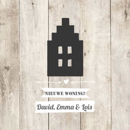 Verhuiskaart "Steigerhout huis"