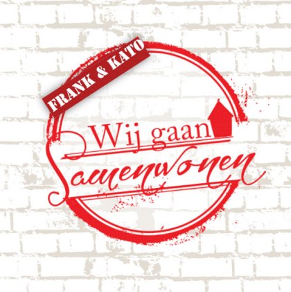 Gevouwen verhuiskaart "Stempel steen"