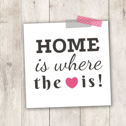 Gevouwen verhuiskaart "Home steigerhout" Gevouwen verhuiskaart "Home steigerhout"