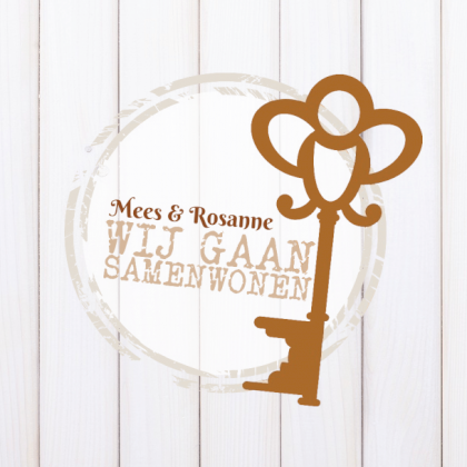 Verhuiskaart "Klassieke sleutel"