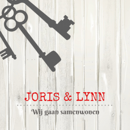 Verhuiskaart "Sleutels"