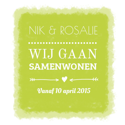 Verhusikaart "Groen"