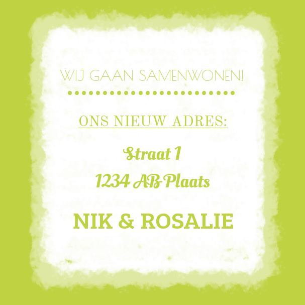 Verhusikaart "Groen" Verhusikaart "Groen"