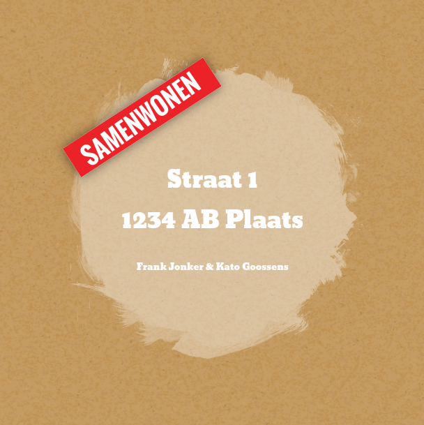 Verhuiskaart "Bruin Kraft" Verhuiskaart "Bruin Kraft"