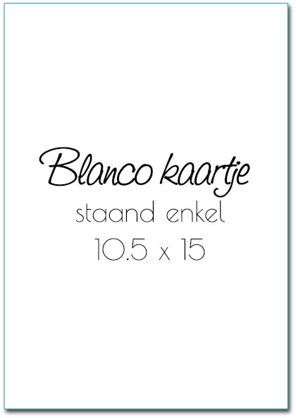 Gevouwen kaart "Blanco staand A6" Gevouwen kaart "Blanco staand A6"