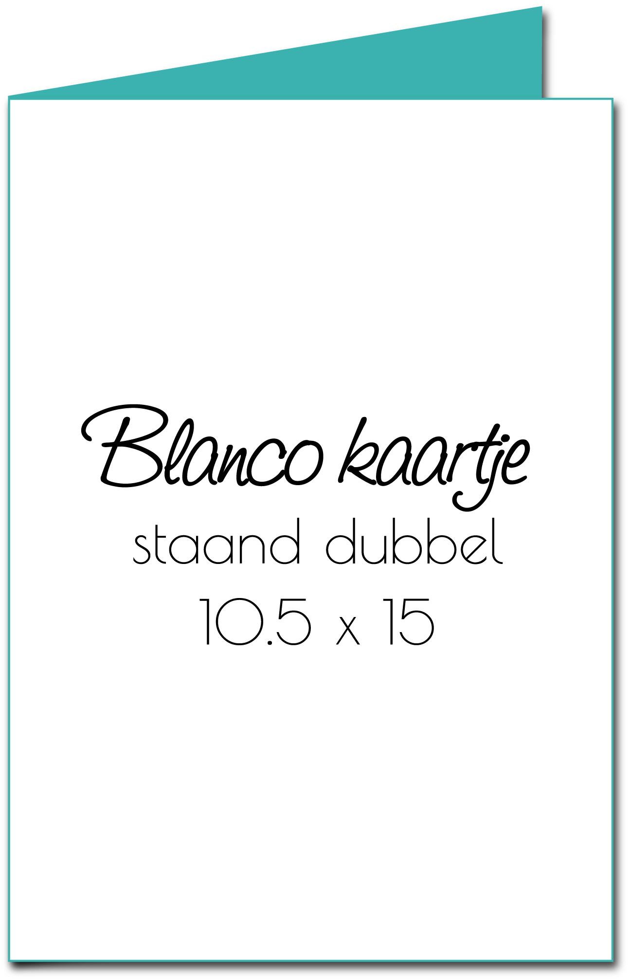 Gevouwen kaart "Blanco staand A6" Gevouwen kaart "Blanco staand A6"