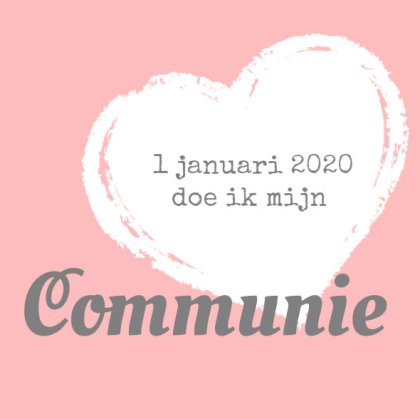 Gevouwen kaart "Krijt hart"