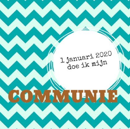 Gevouwen kaart "Retro golfjes"