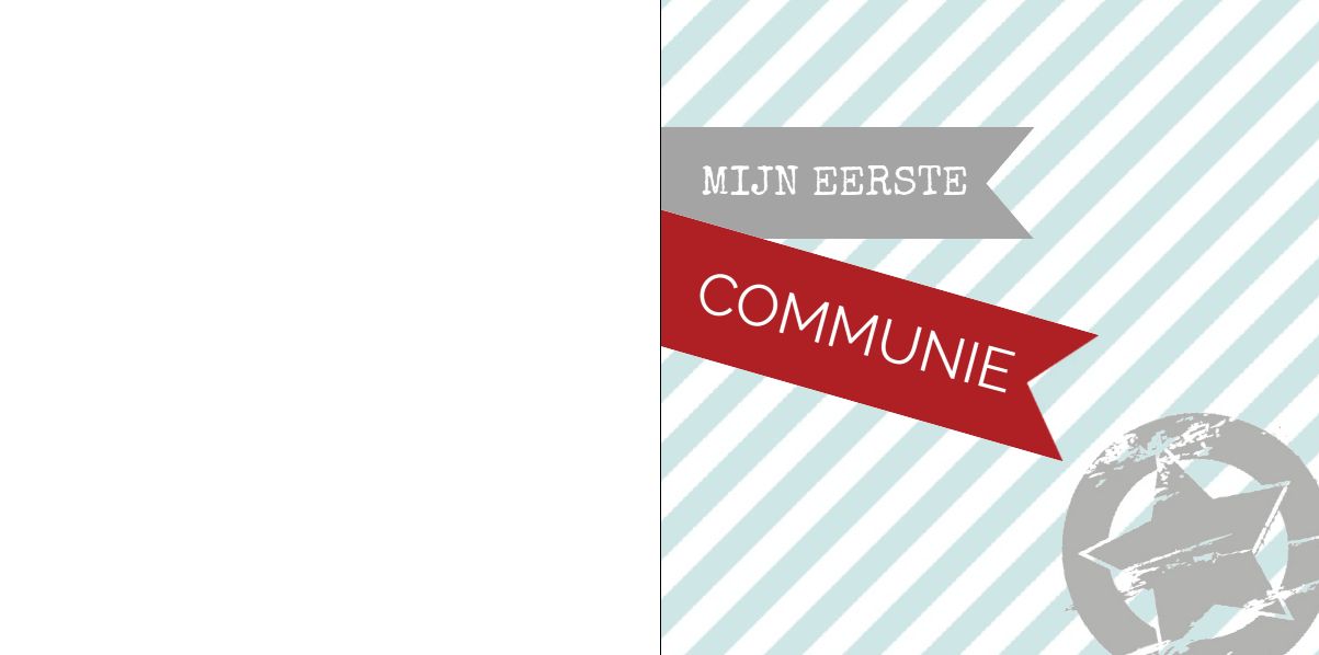 Gevouwen kaart "Retro lintje blauw" Gevouwen kaart "Retro lintje blauw"