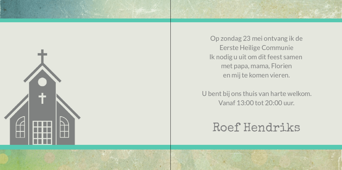 Gevouwen kaart "Foto spiegel kerkje" Gevouwen kaart "Foto spiegel kerkje"