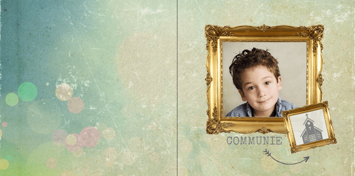 Gevouwen kaart "Foto spiegel kerkje" Gevouwen kaart "Foto spiegel kerkje"