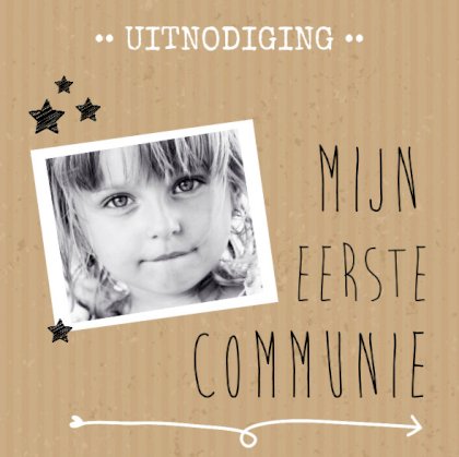 Gevouwen kaart "Foto op karton"