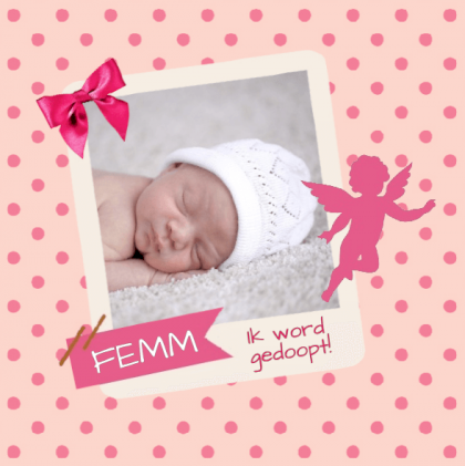 Kaartje "Foto engeltje"