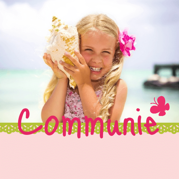 Kaartje "Communie foto" Kaartje "Communie foto"