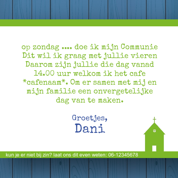Kaartje "Communie ballonnen" Kaartje "Communie ballonnen"