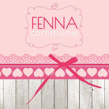 Kaarje "Roze strikje"