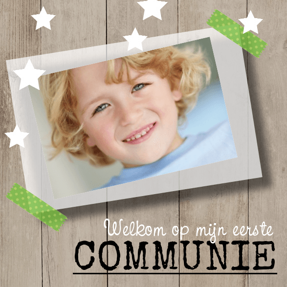 Kaartje ""Eerste communie" Kaartje ""Eerste communie"