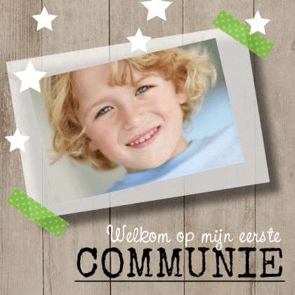 Kaartje ""Eerste communie"