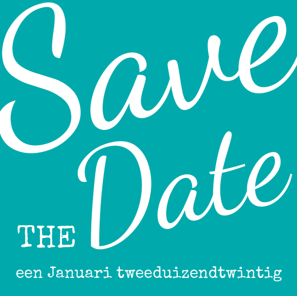 Save the date kaart "Blauw" Save the date kaart "Blauw"