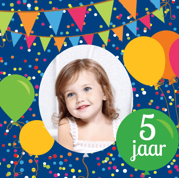 Uitnodiging "Vlaggetjes" Uitnodiging "Vlaggetjes"