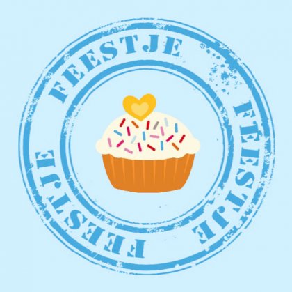 Uitnodigingskaart "Taartje"