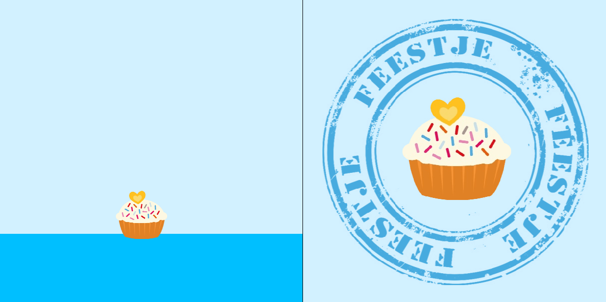 Uitnodigingskaart "Taartje" Uitnodigingskaart "Taartje"