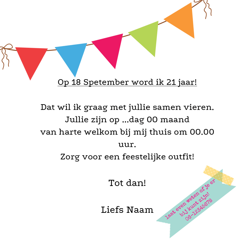 Uitnodigingskaart "Feestje stempel" Uitnodigingskaart "Feestje stempel"