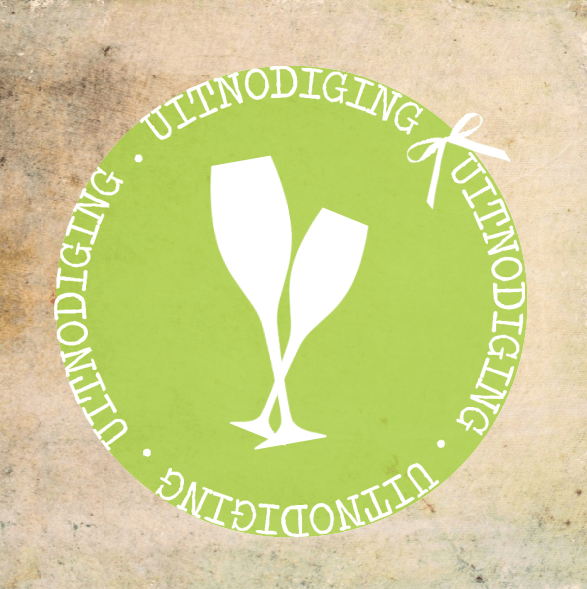 Uitnodigingskaart "Champagne glazen" Uitnodigingskaart "Champagne glazen"