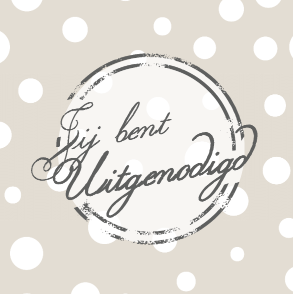 Uitnodigingskaart "Jij bent uitgenodigd" Uitnodigingskaart "Jij bent uitgenodigd"