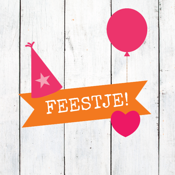 Uitnodigingskaart "Feestje! hout" Uitnodigingskaart "Feestje! hout"