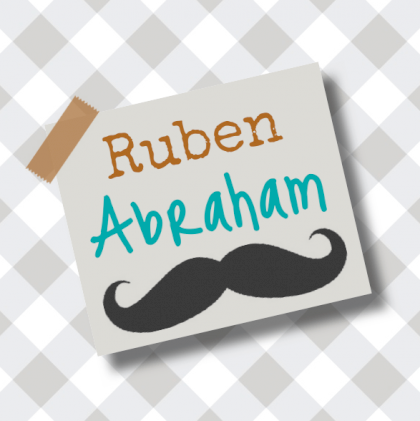 Uitnodigingskaart "Snorretjes & Ruitjes"