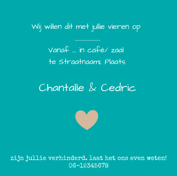 Jubileumkaart "&" Jubileumkaart "&"