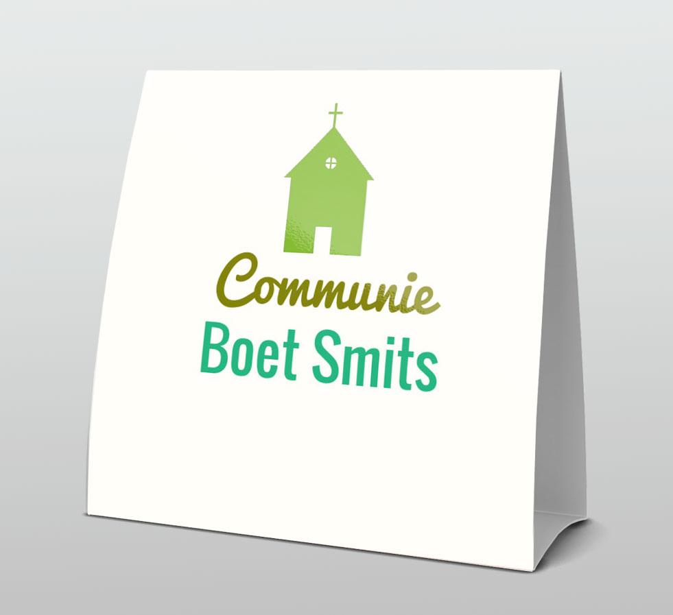 Tentkaart "kerkje" Tentkaart "kerkje"