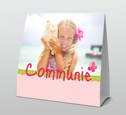 Tentkaart "Communie foto" Tentkaart "Communie foto"