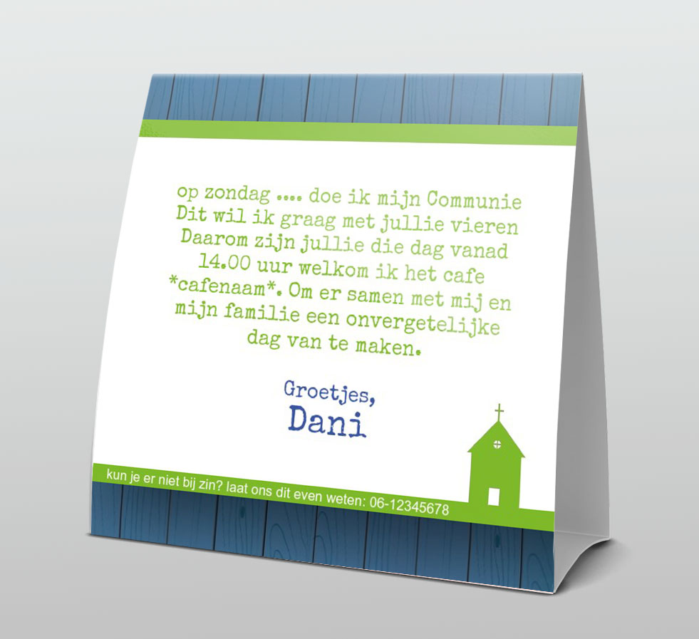 Tentkaart "Communie ballonnen" Tentkaart "Communie ballonnen"