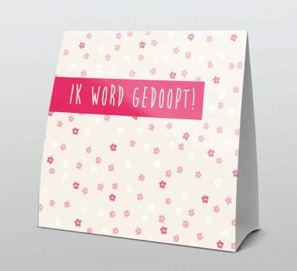 Tentkaart "Ik wordt gedoopt" Tentkaart "Ik wordt gedoopt"