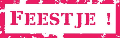 Banner "Feestje" Banner "Feestje"