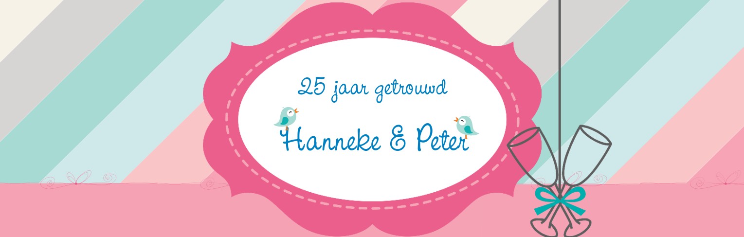 Banner "25 jaar getrouwd" Banner "25 jaar getrouwd"
