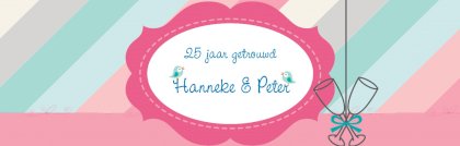 Banner "25 jaar getrouwd"