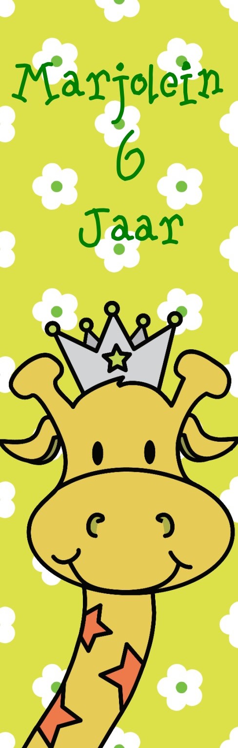 Banner "Giraffe met bloemen" Banner "Giraffe met bloemen"