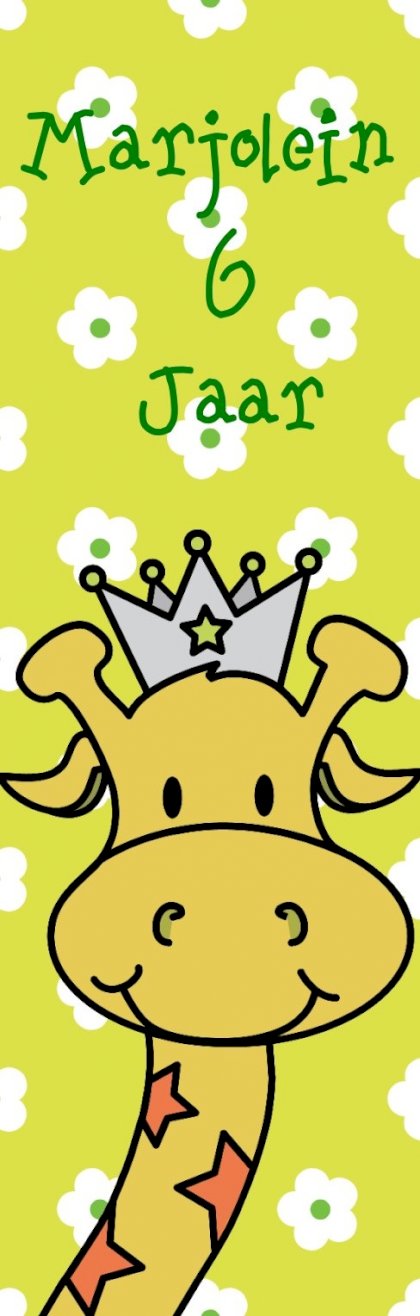 Banner "Giraffe met bloemen" Banner "Giraffe met bloemen"