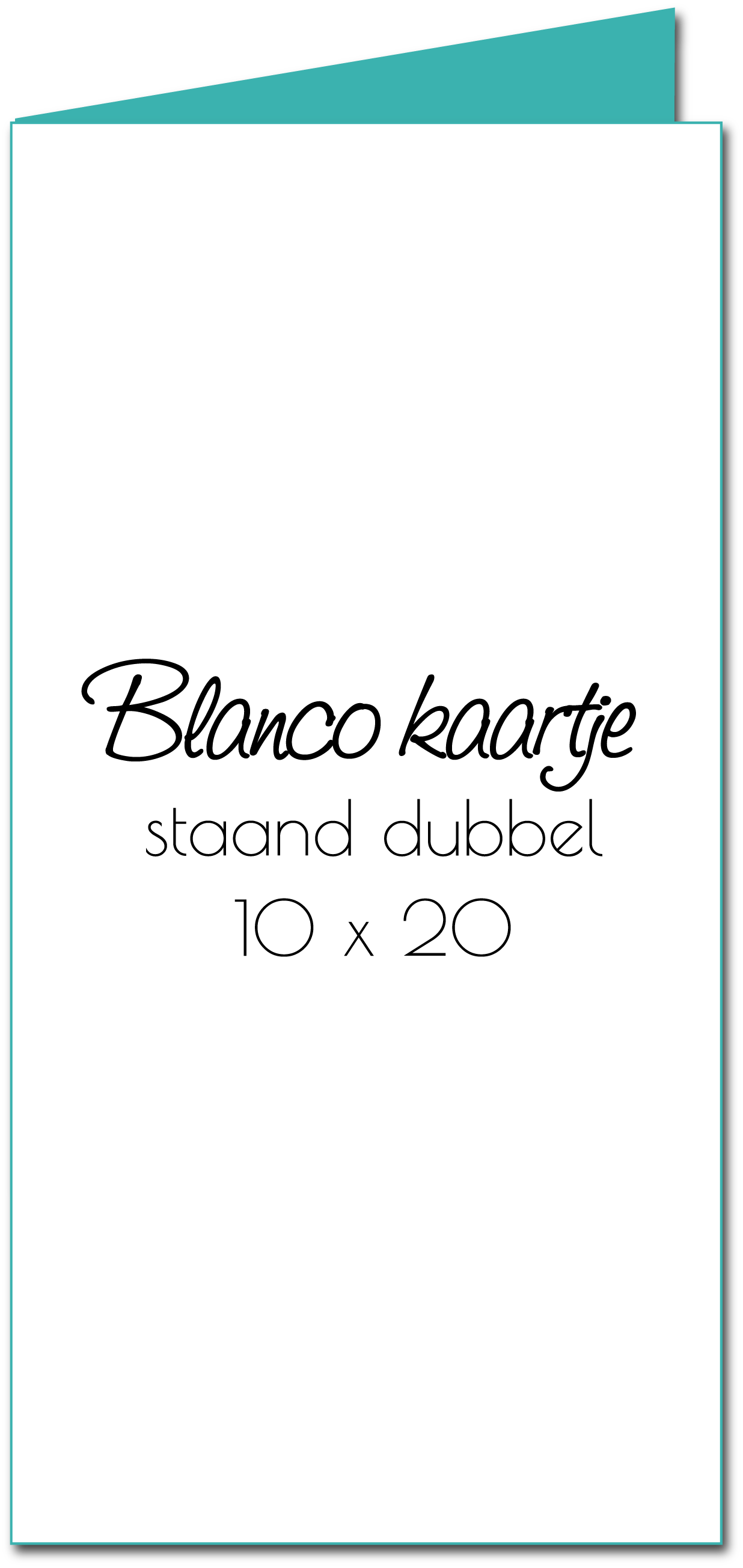 Kerstkaart staand gevouwen "Blanco" Kerstkaart staand gevouwen "Blanco"
