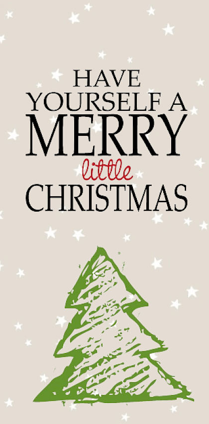 Kerstkaart "Little christmas"