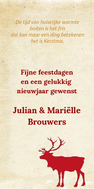 Kerstkaart "Rode ster" Kerstkaart "Rode ster"