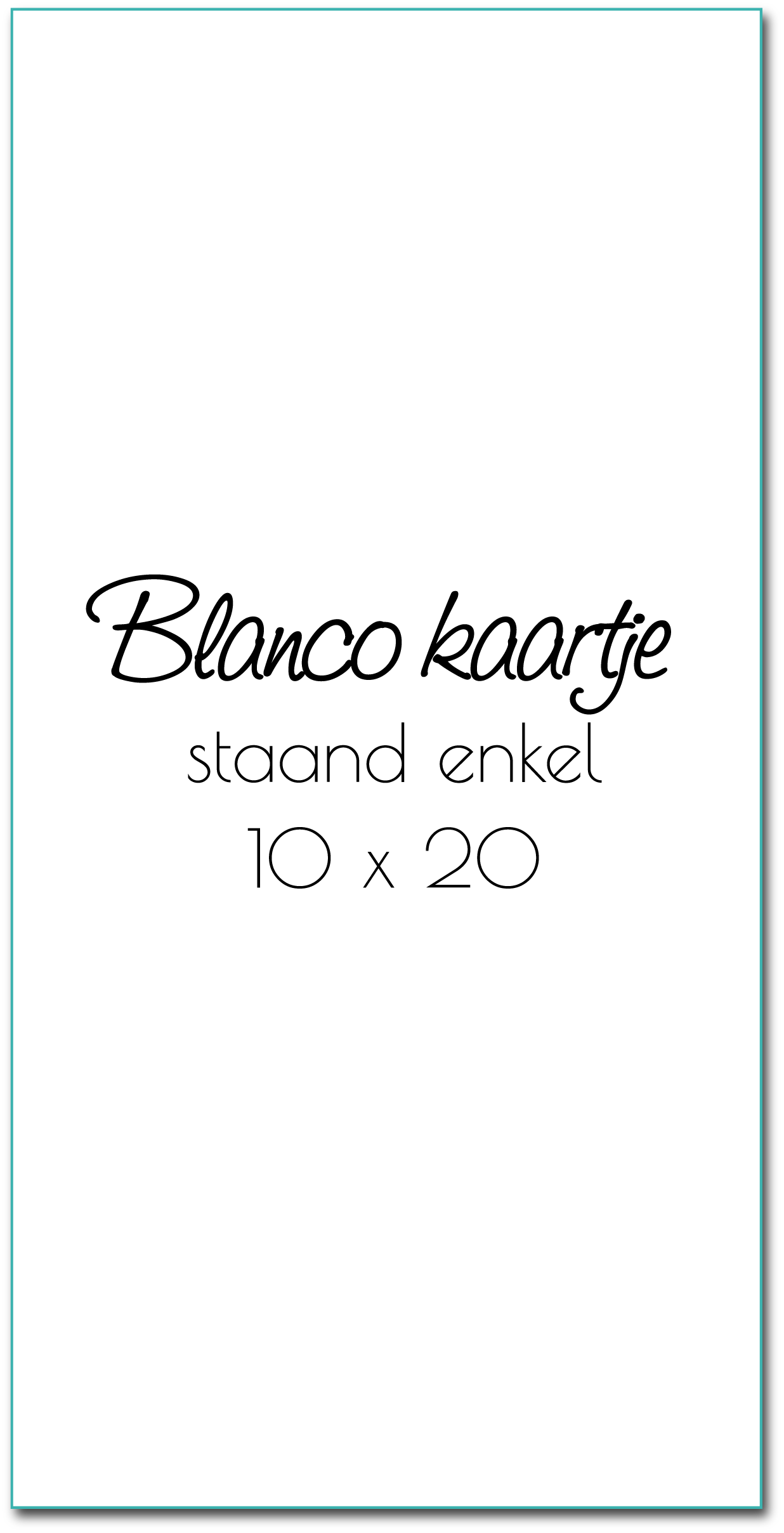 Kerstkaart staand "Blanco" Kerstkaart staand "Blanco"