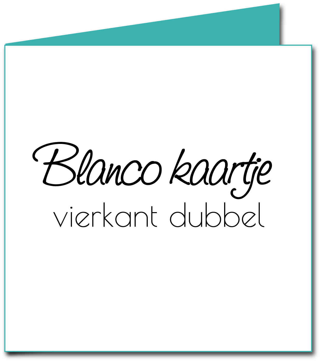 Kerstkaart gevouwen "Blanco" Kerstkaart gevouwen "Blanco"